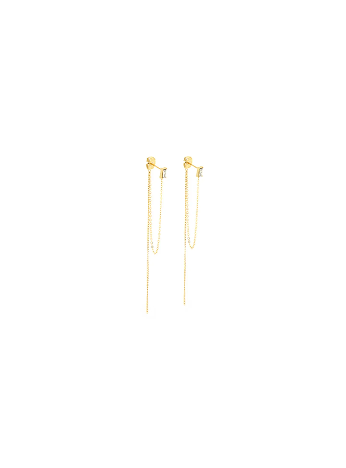 Boucles d'oreilles Zag Bijoux Anthem acier doré