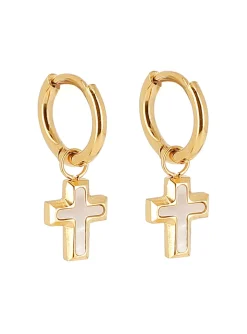 Boucles d'oreilles Zag Bijoux Olyde acier doré