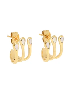 Boucles d'oreilles Zag Bijoux Cadix acier doré