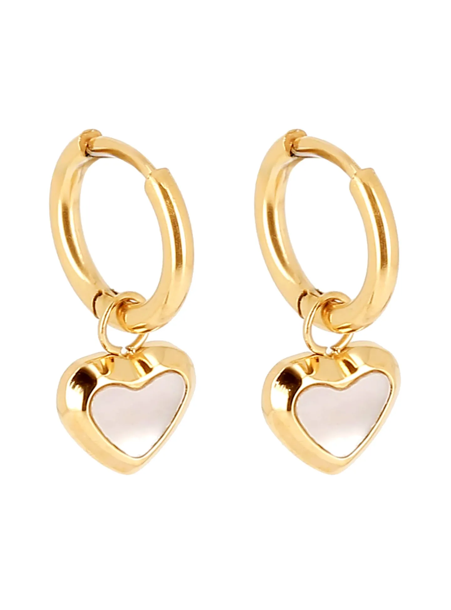 Boucles d'oreilles Zag Bijoux Cintra acier doré