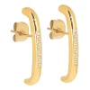 Boucles d'oreilles Zag Bijoux Sandrine dorées oxydes