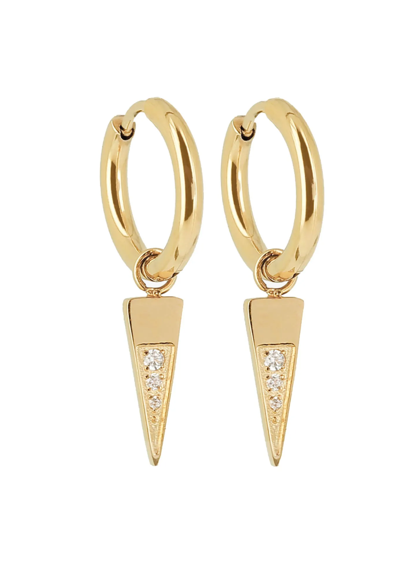 Boucles d'oreilles Zag Bijoux Maipu acier doré