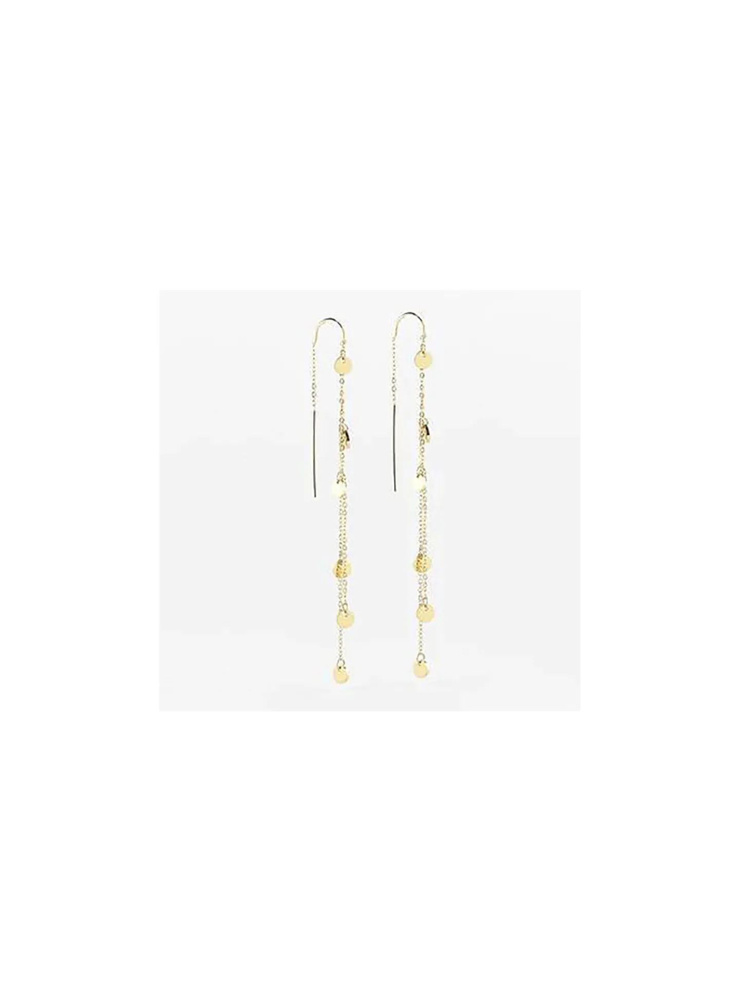 Boucles d'oreilles Zag Bijoux Confettis acier doré