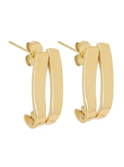 Boucles d'oreilles Zag Bijoux Caceres acier doré