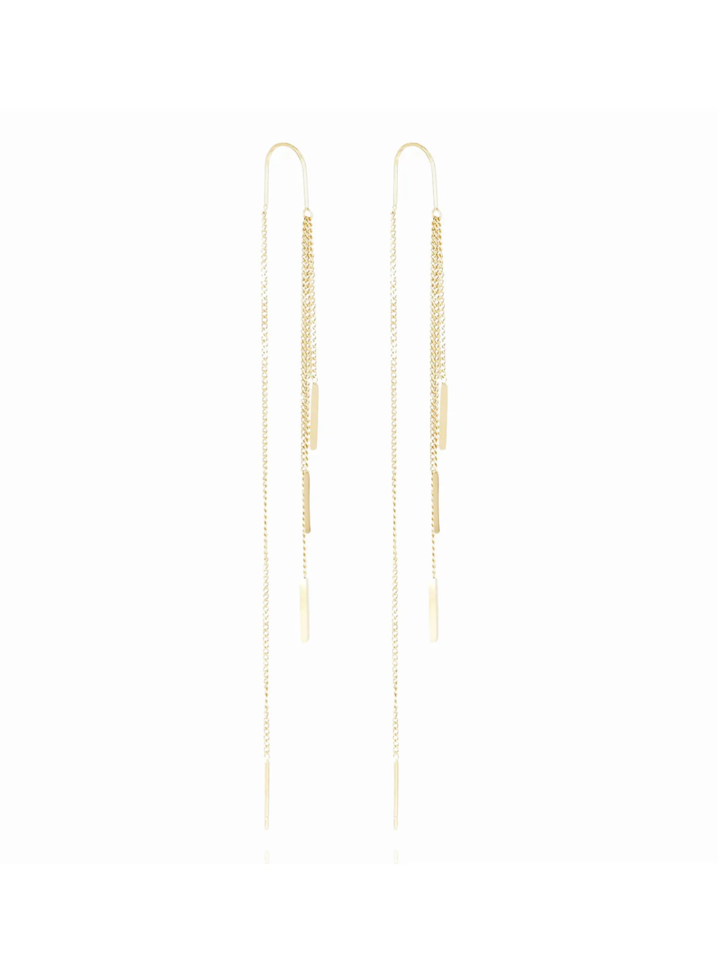 Boucles d'oreilles Zag Bijoux Bonito acier doré