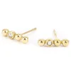 Boucles d'oreilles Zag Bijoux puce Muri nacre_x005f_x000D_Acier doré