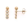 Boucles d'oreilles Zag Bijoux acier doré_x005f_x000D_Zirconium