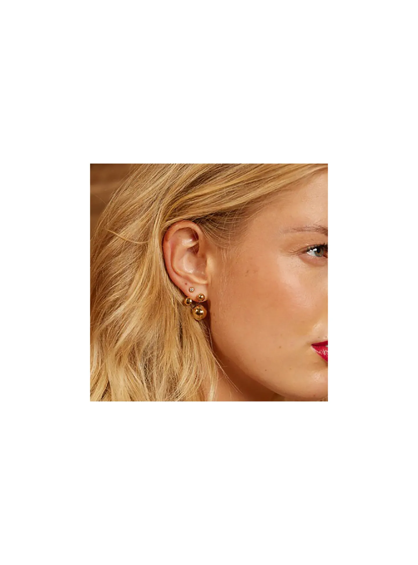 Boucles d'oreilles Zag Bijoux Harper acier doré