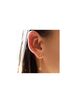 Boucles d'oreilles Zag Bijoux Dilys acier doré