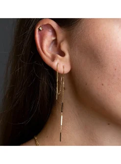Boucles d'oreilles Zag Bijoux Bonito acier doré
