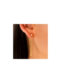 Boucles d'oreilles Zag Bijoux Enia acier doré oxydes