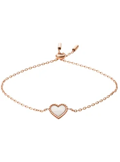 Bracelet à chaîne Fossil I Heart You