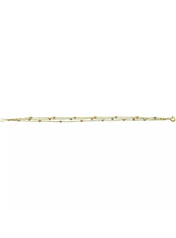 Bracelet 3 ors 18 carats boules facetées