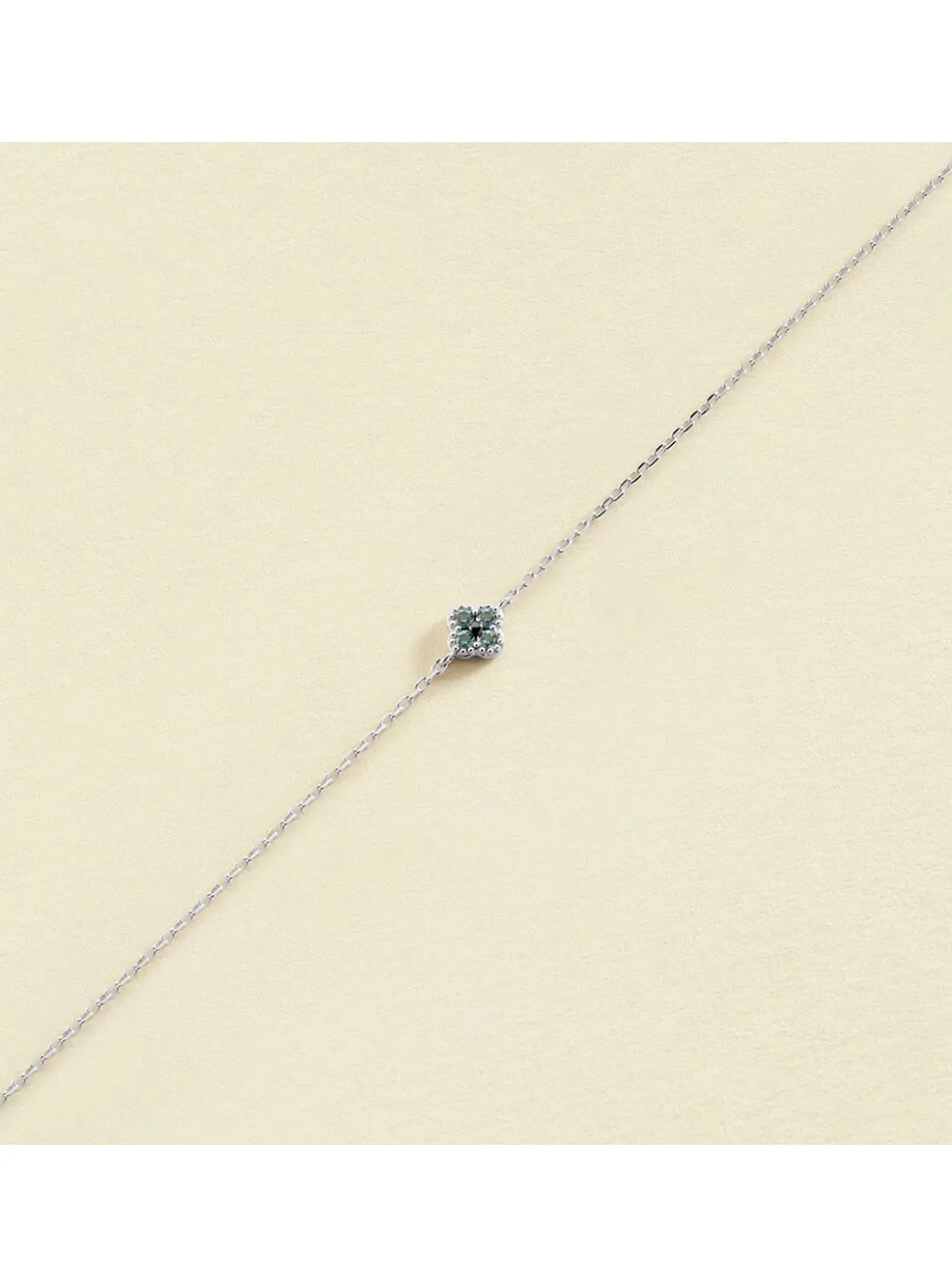 Bracelet Agatha Beloved argent fleur_x005f_x000D_oxydes de zircinium bleu