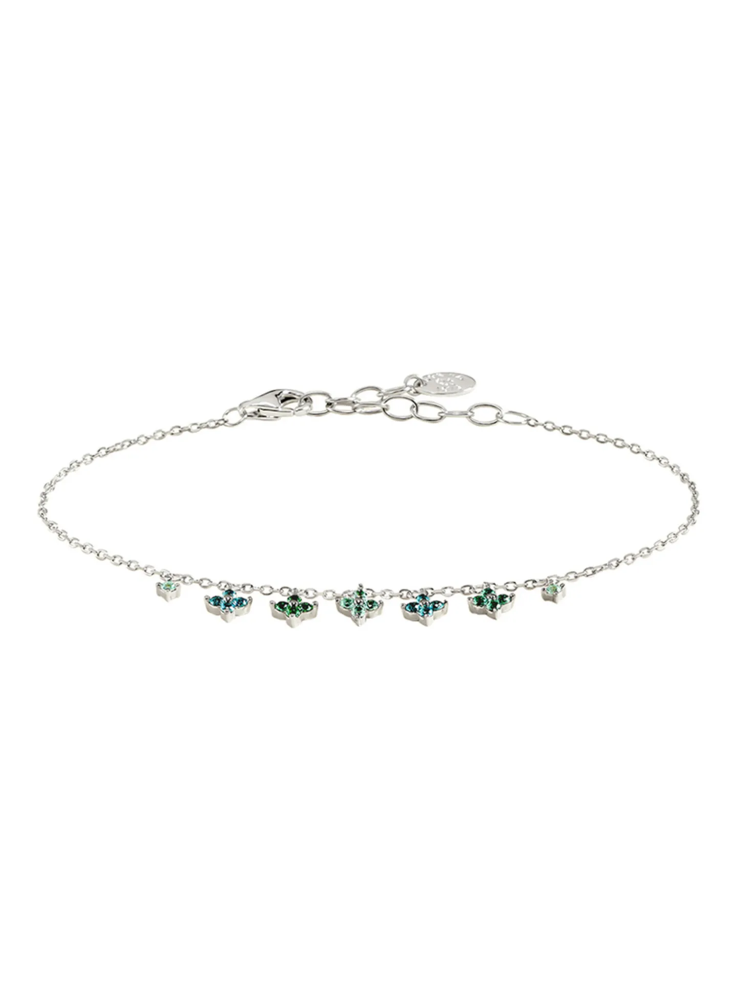 Bracelet Agatha Beloved pampilles fleurs oxydes_x005f_x000D_argent rhodié