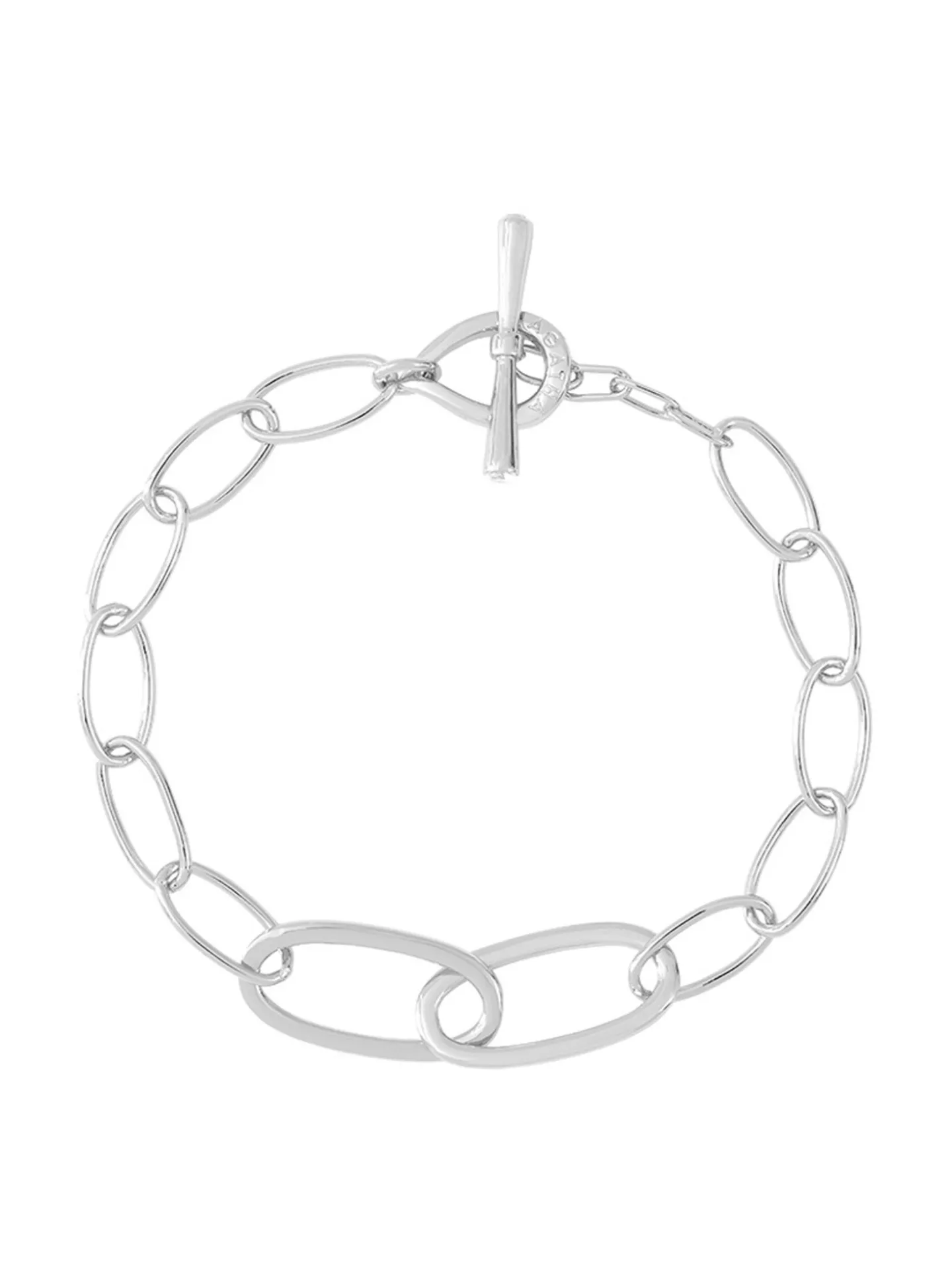Bracelet Agatha Chain laiton argenté