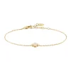 Bracelet Agatha Felicite argent doré trèfle