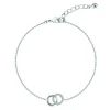 Bracelet Agatha Rondou argent entrelacé oxydes