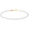 Bracelet Agatha Smarty doré émail bleu roi
