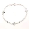 Bracelet argent maille jaseron croix basques