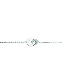 Bracelet Brillaxis anneaux entrelacés argent