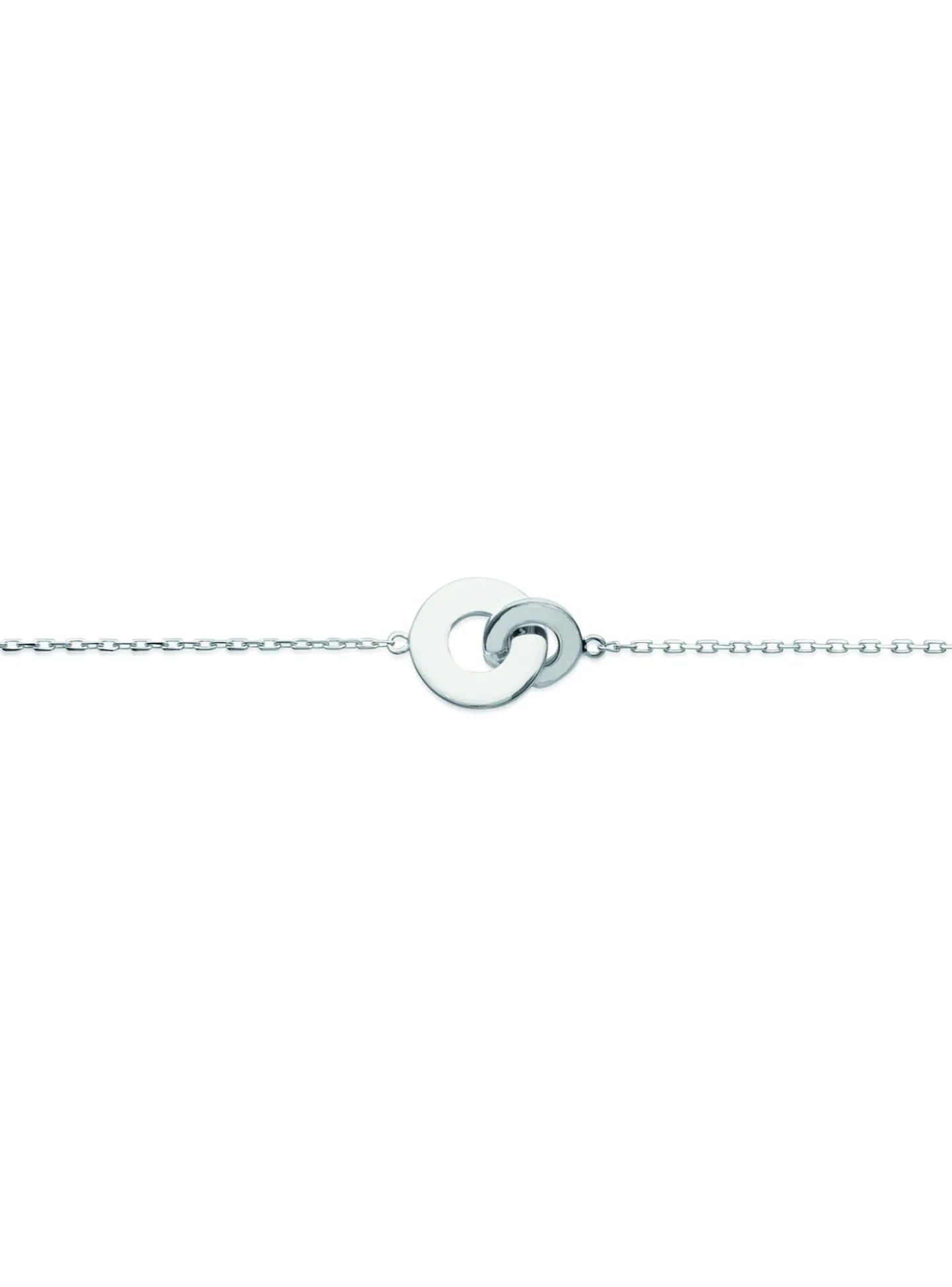 Bracelet Brillaxis anneaux entrelacés argent