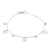 Bracelet Brillaxis argent rhodié pampilles et oxydes_x005f_x000D_18 cm