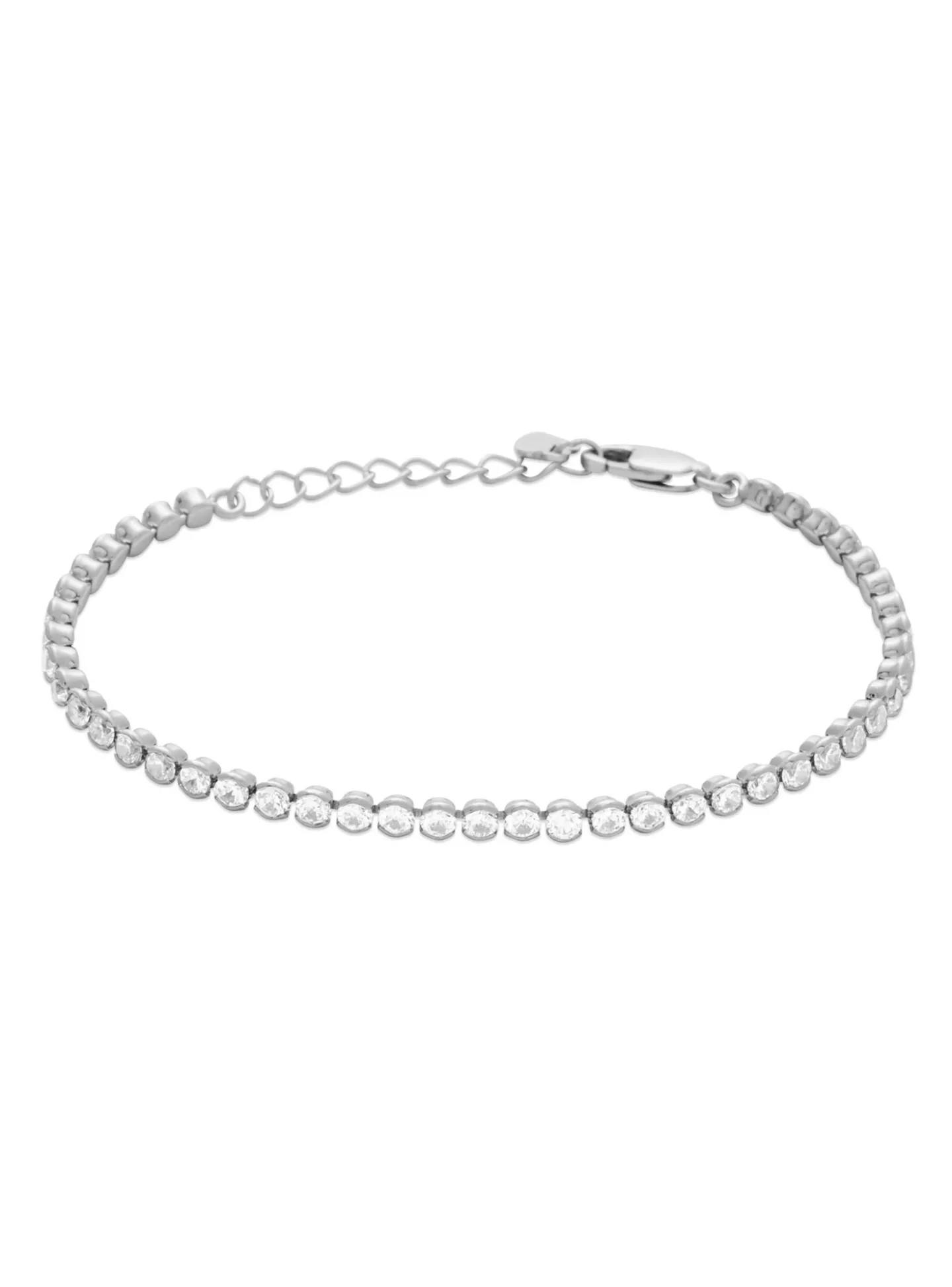 BRACELET BRILLAXIS ARGENT RHODIE_x005f_x000D_Oxydes de zirconium
