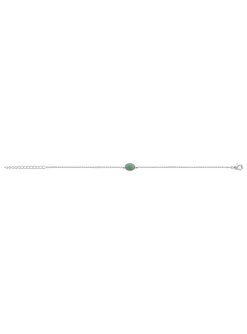 Bracelet Brillaxis argent quartzite verte