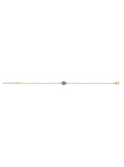 Bracelet Brillaxis aventurine verte_x005f_x000D_18 cm