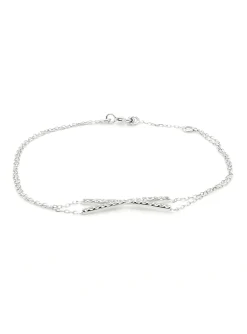 Bracelet Brillaxis barettes croisées empierrées