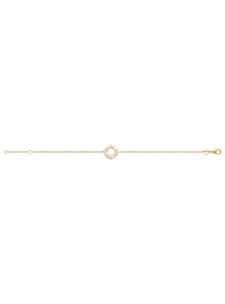 Bracelet Brillaxis carré pavé plaqué or