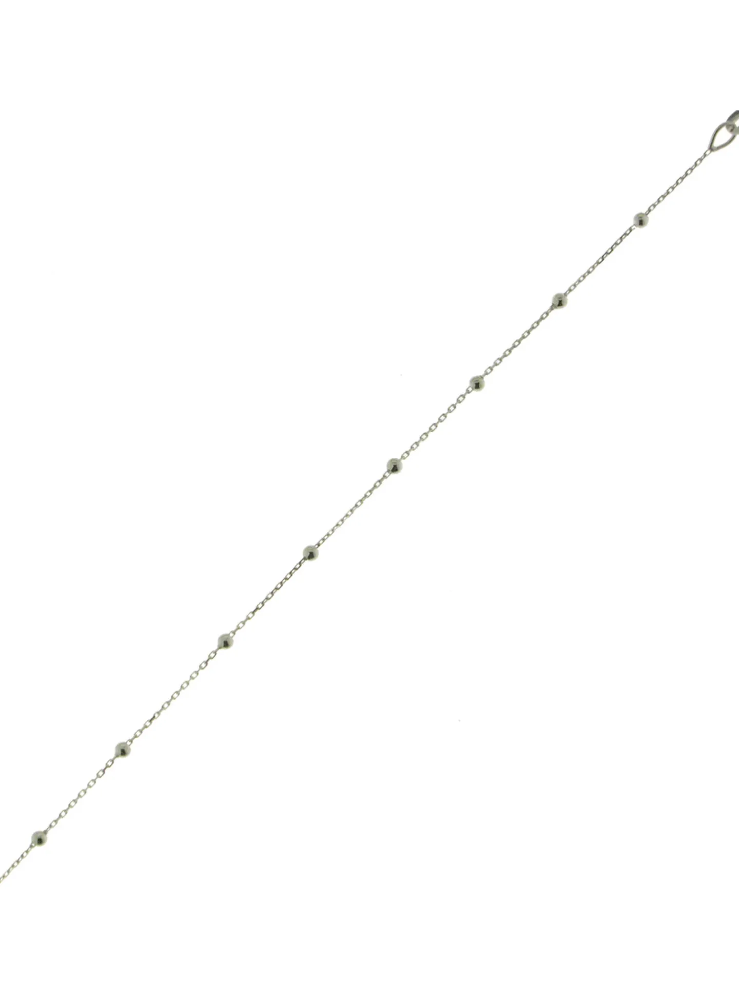 Bracelet Brillaxis chaine/perles or blanc 18 carats