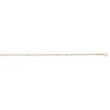 Bracelet Brillaxis chaine tubes 2 rangs or 750/1000