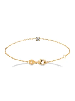 Bracelet Brillaxis doré oxyde de zirconium