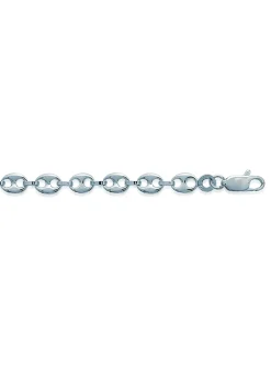 Bracelet Brillaxis grains de café argent rhodié