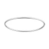 Bracelet Brillaxis jonc massif or blanc fil 1.5 mm