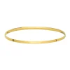 Bracelet Brillaxis jonc massif or fil 1/2 plat 6 mm