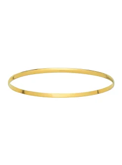 Bracelet Brillaxis jonc massif or fil 1/2 plat 6 mm