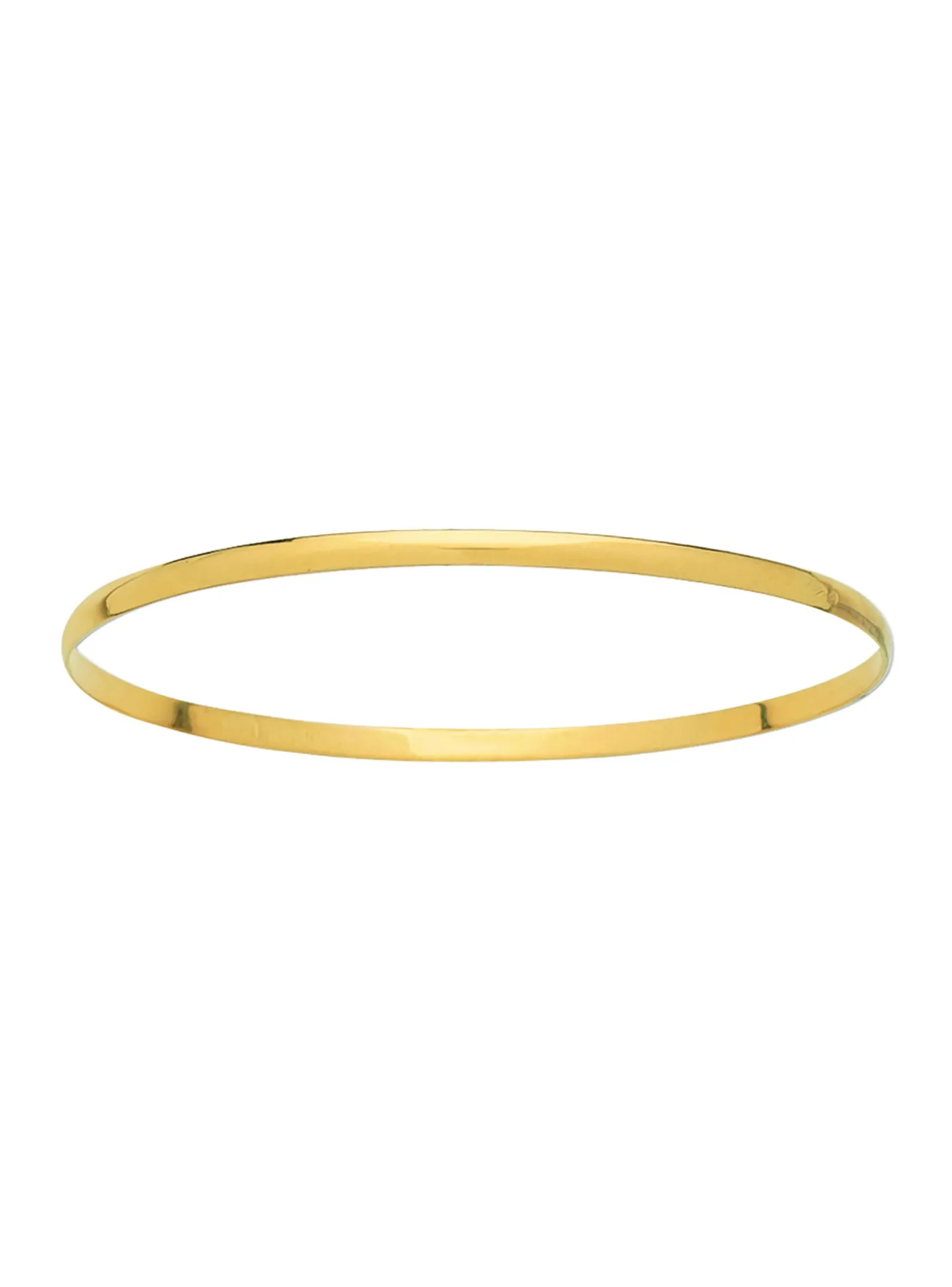 Bracelet Brillaxis jonc massif or fil 1/2 plat 6 mm