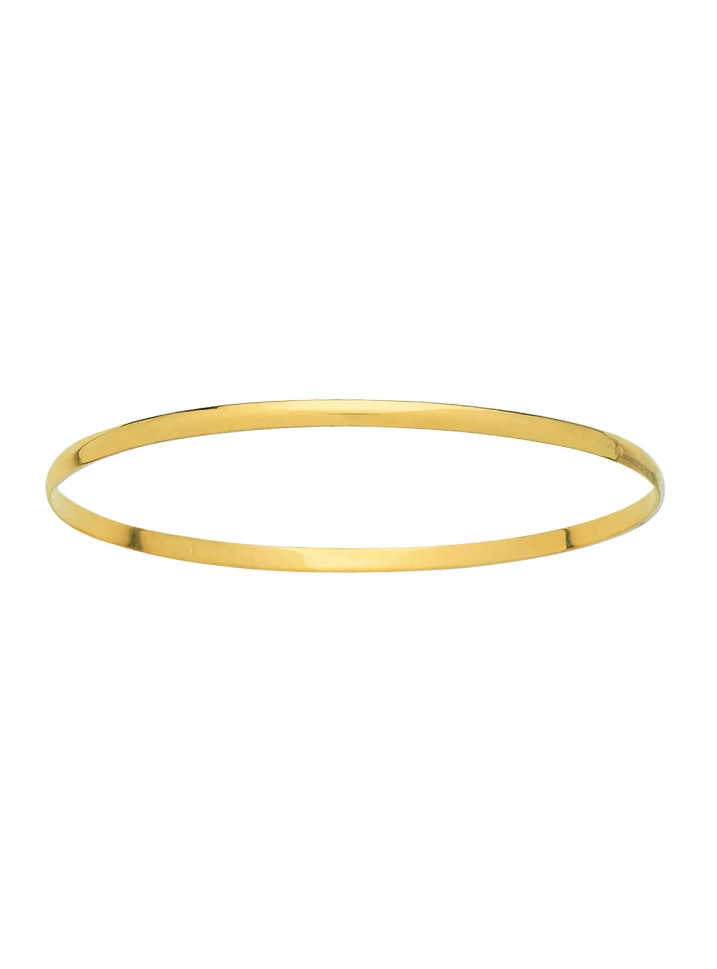 Bracelet Brillaxis jonc or massif 1/2 plat 5 mm