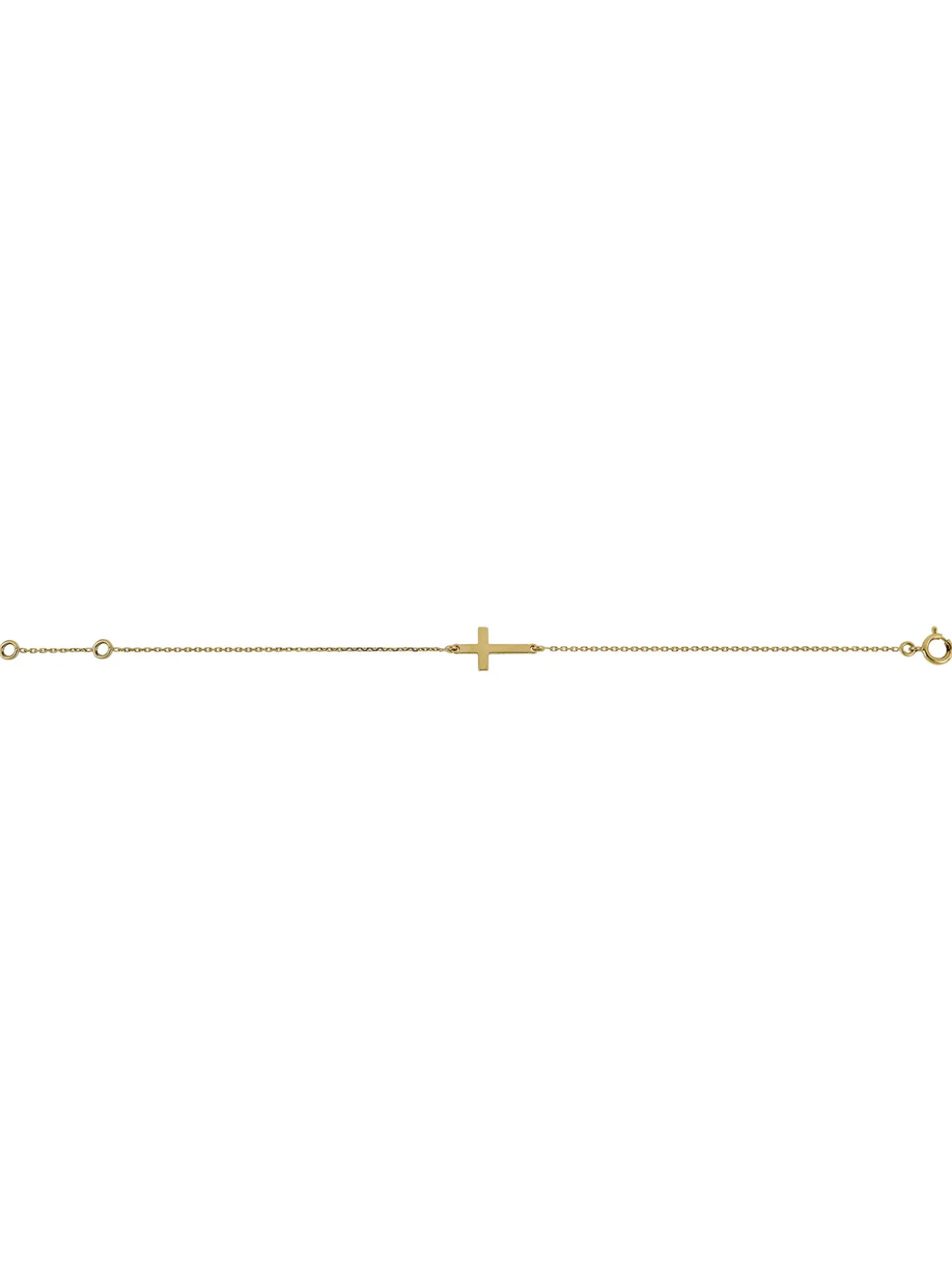Bracelet Brillaxis junior or jaune 18 carats croix