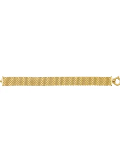 Bracelet Brillaxis large plat 10 rangs maille forçat