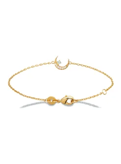 Bracelet Brillaxis lune plaqué or