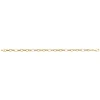Bracelet Brillaxis maille forçat bicolore en or 9K