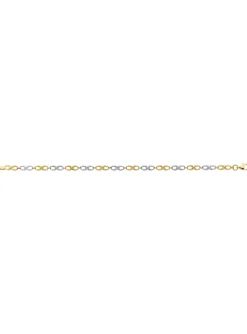 Bracelet Brillaxis maille motif infini or bicolore