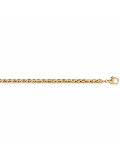 Bracelet Brillaxis maille palmier or jaune 18 carats