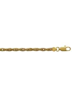 Bracelet Brillaxis maille corde plaqué or