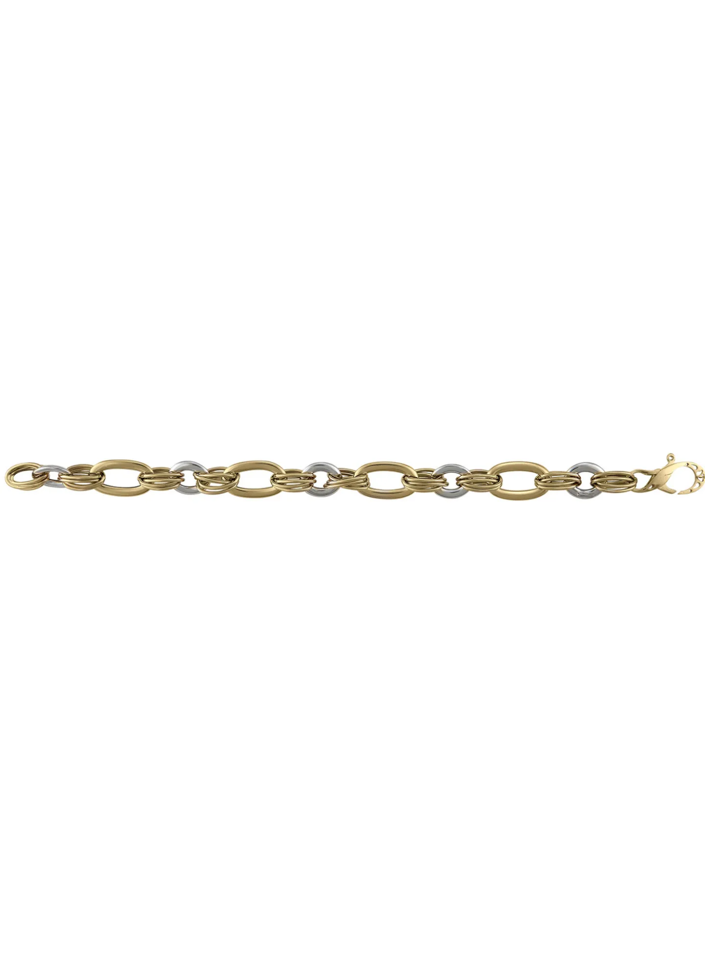 Bracelet Brillaxis maillons or bicolore