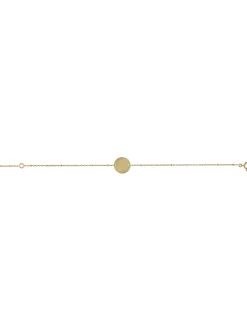 Bracelet Brillaxis médaille ronde striée